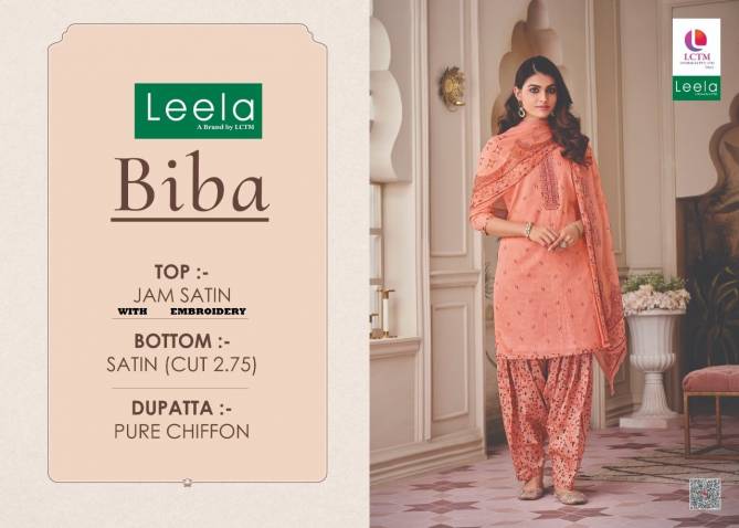 Biba By Leela Embroidery Jam Stain Printed Dress Material Wholesalers In Delhi